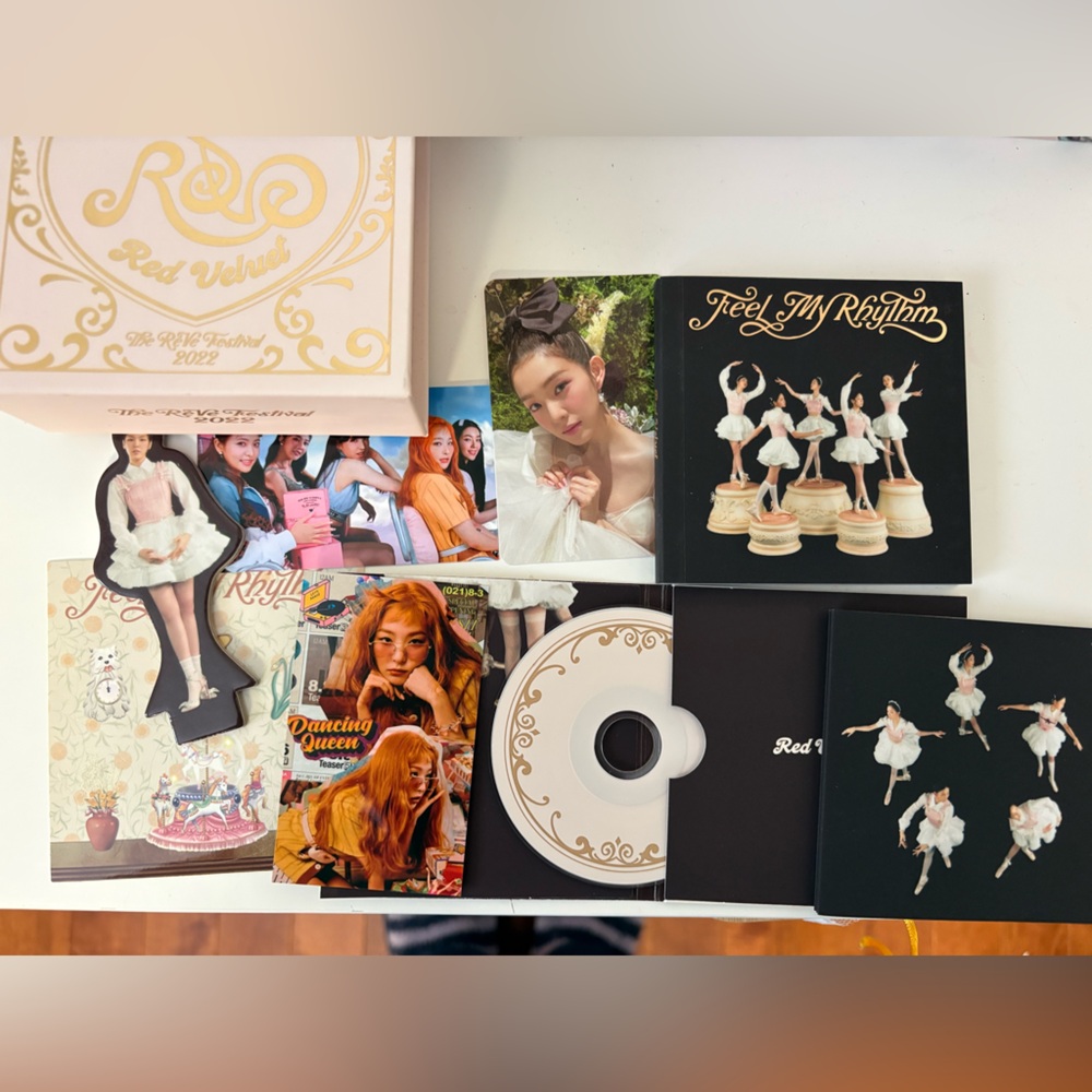 Red velvet kpop feel my Rhythm full album, photo cards, figurine and poster